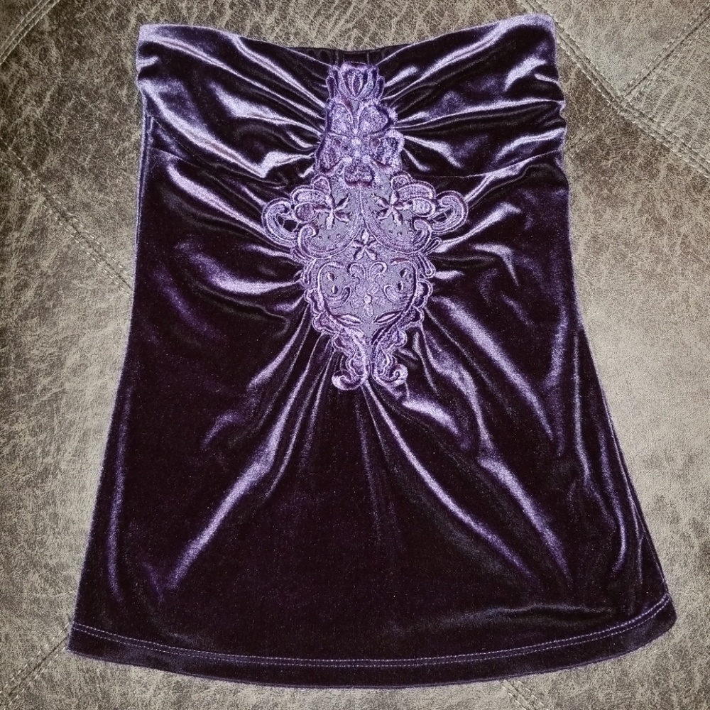 Velvet Indigo Top - Picture 1 of 5